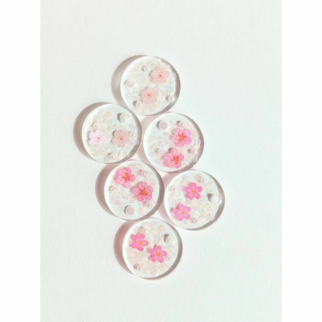 3パターン★桜ピアス　パール　ストーン ハンドメイドのアクセサリー(ピアス)の商品写真