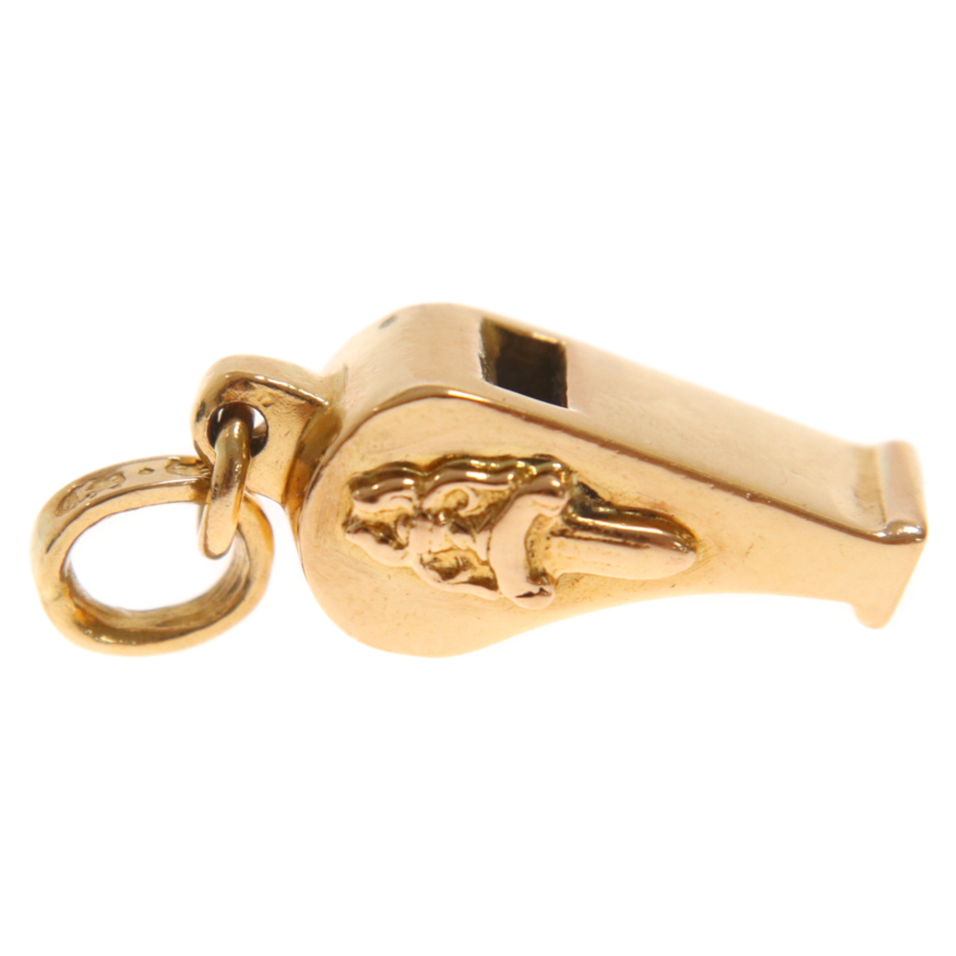 CHROME HEARTS クロムハーツ 22K WHISTLE TNY PLS タイニーホイッスルチャーム ダガーゴールドネックレストップ