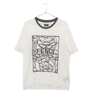 フェンディ(FENDI)のFENDI フェンディ california sky flower t‐shirt カリフォルニアスカイ フラワーTシャツ FY0936 ACNK ホワイト(Tシャツ/カットソー(半袖/袖なし))
