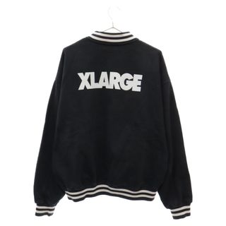 X-LARGE エクストララージ SWEAT VARSITY JACKET ロゴプリント スウェットバーシティジャケット ブラック 101223021008