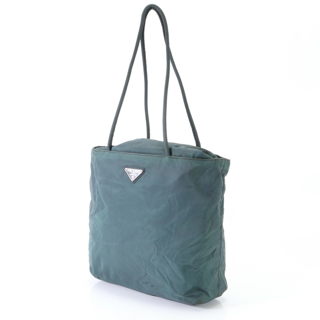 プラダ テスート ナイロン 三角ロゴ トート バッグ ショルダー ビジネス 通勤 書類鞄 グリーン 系 メンズ レディース EEM L5-7