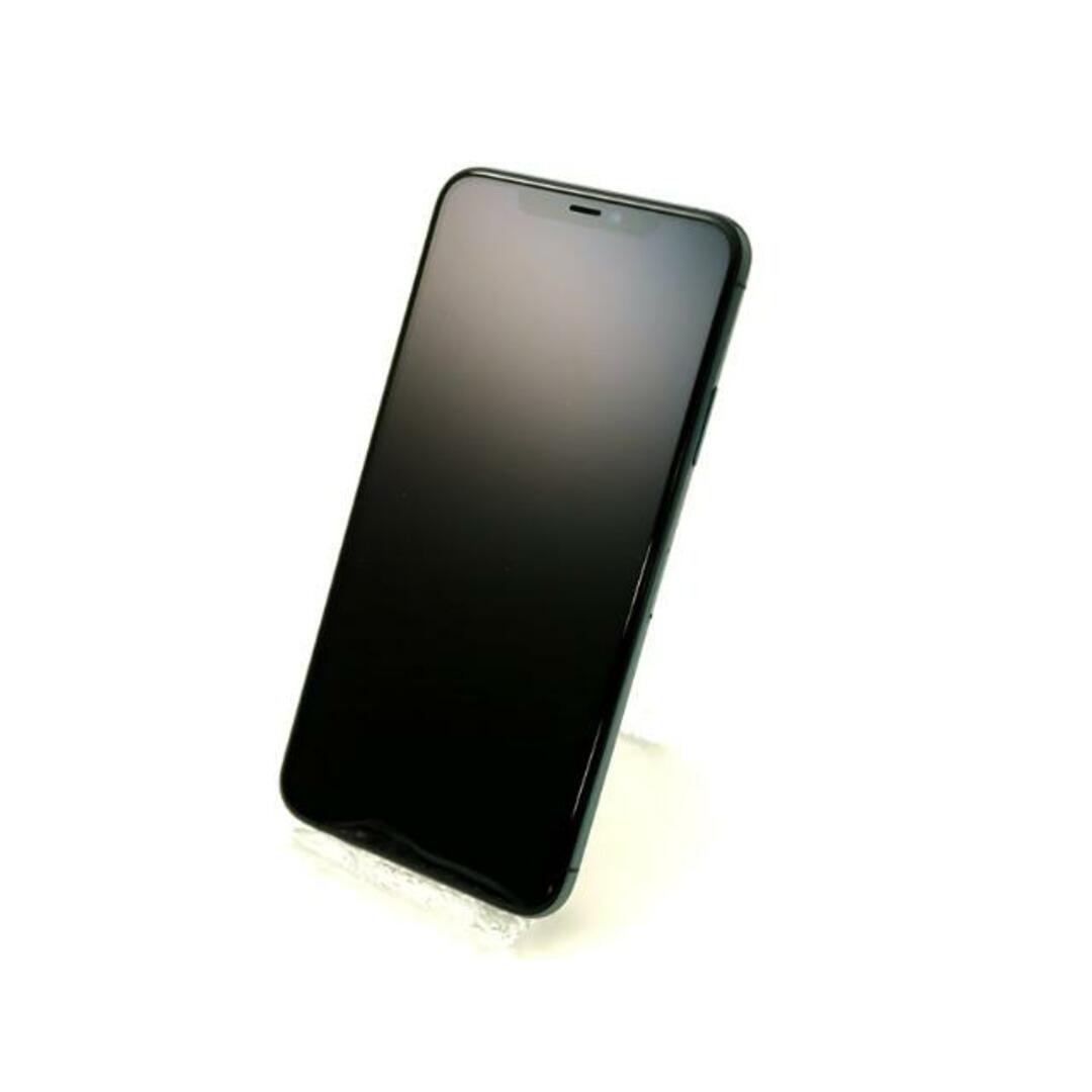 iPhone(アイフォーン)のSIMロック解除済み iPhone11 Pro Max 64GB Bランク 本体【ReYuuストア】 ミッドナイトグリーン スマホ/家電/カメラのスマートフォン/携帯電話(スマートフォン本体)の商品写真