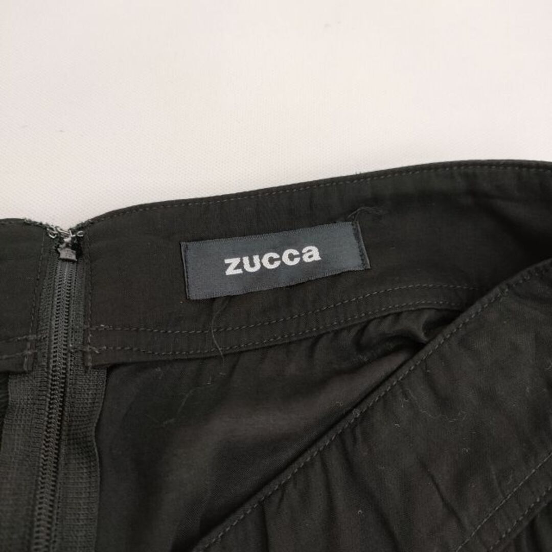 ZUCCa(ズッカ)のZUCCa ZU03FG378 テンセル フラップポケット フレア サイズM ミニスカート ブラック レディース ズッカ【中古】4-0113M♪ レディースのスカート(ミニスカート)の商品写真