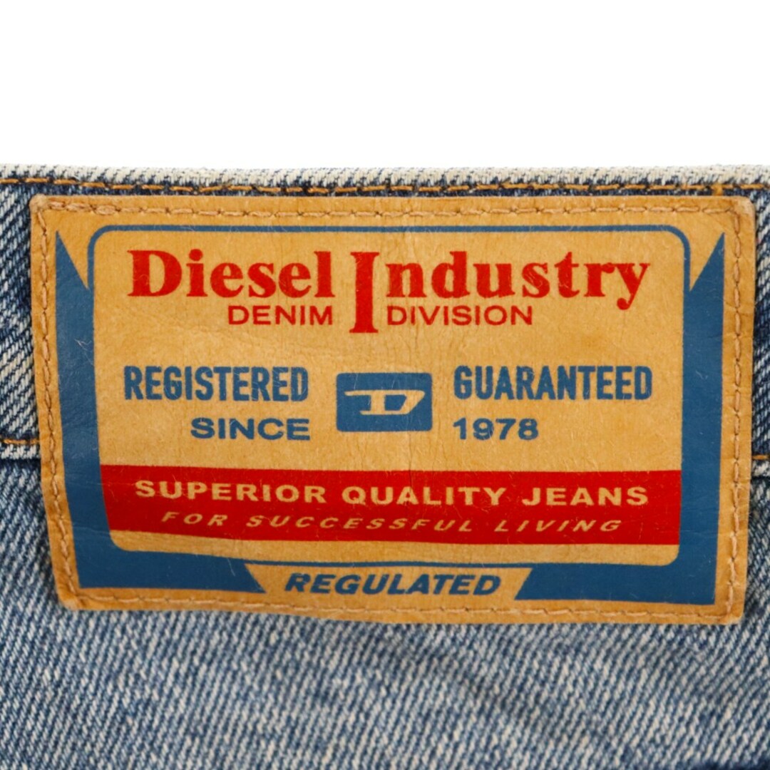 DIESEL(ディーゼル)のDIESEL ディーゼル 23SS P-HAKEA ファブリック 切り替え ワイド デニム スラックスパンツ インディゴ/ブラック レディース A08824 レディースのパンツ(カジュアルパンツ)の商品写真