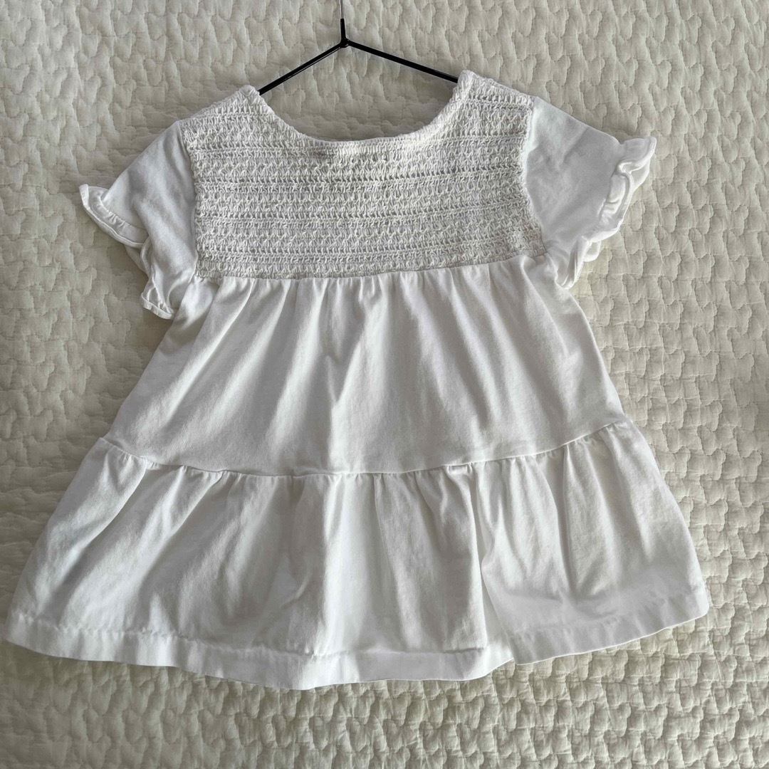 POLO RALPH LAUREN(ポロラルフローレン)のPOLO 白 シャーリングTシャツ キッズ/ベビー/マタニティのキッズ服女の子用(90cm~)(Tシャツ/カットソー)の商品写真