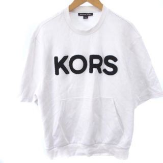 マイケルコース(Michael Kors)のマイケルコース 0S250S95MF トレーナー スウェット 半袖 ロゴ 白 S(スウェット)