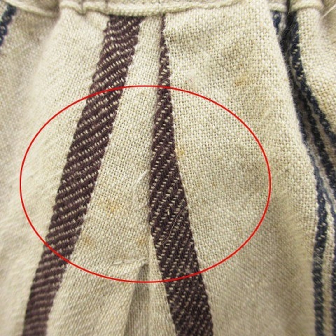 SM2(サマンサモスモス)のサマンサモスモス ロングスカート ストライプ コットン リネン混 ベージュ系 F レディースのスカート(ロングスカート)の商品写真