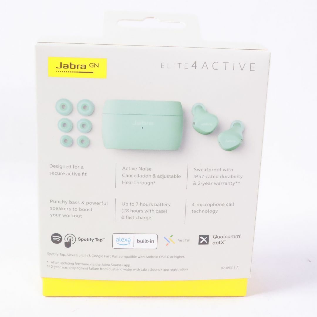 Jabra ジャブラ Elite 4 Active 完全ワイヤレスイヤホン Light Mint