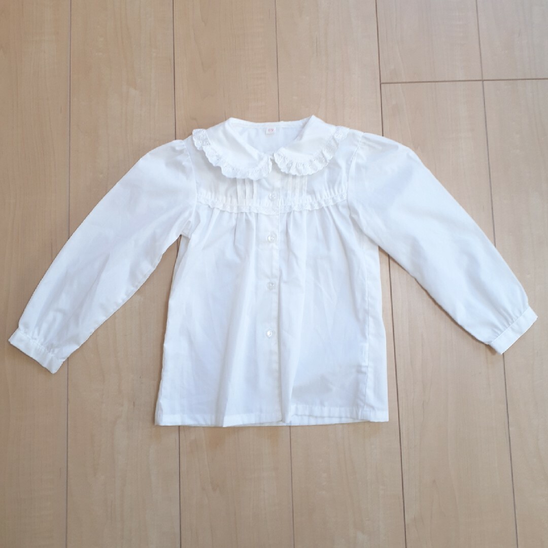 フリル　ブラウス　110cm キッズ/ベビー/マタニティのキッズ服女の子用(90cm~)(ブラウス)の商品写真