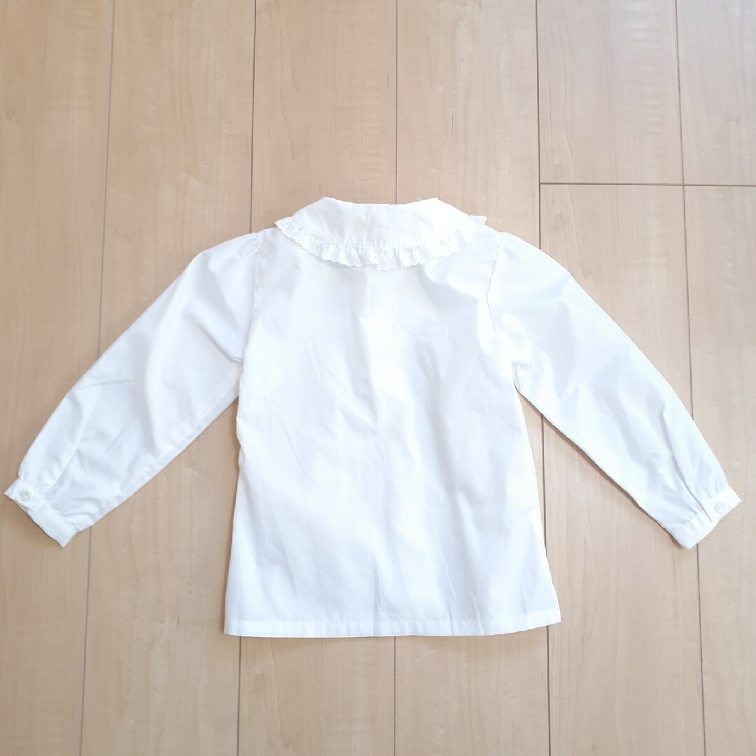 フリル　ブラウス　110cm キッズ/ベビー/マタニティのキッズ服女の子用(90cm~)(ブラウス)の商品写真