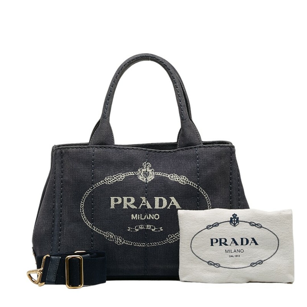 約60cm開閉式プラダ カナパSS ハンドバッグ ショルダーバッグ 2WAY キャンバス レディース PRADA 【1-0131598】