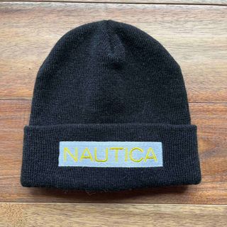 ノーティカ(NAUTICA)のNAUTICA ニットキャップ ビーニー ブラック(ニット帽/ビーニー)