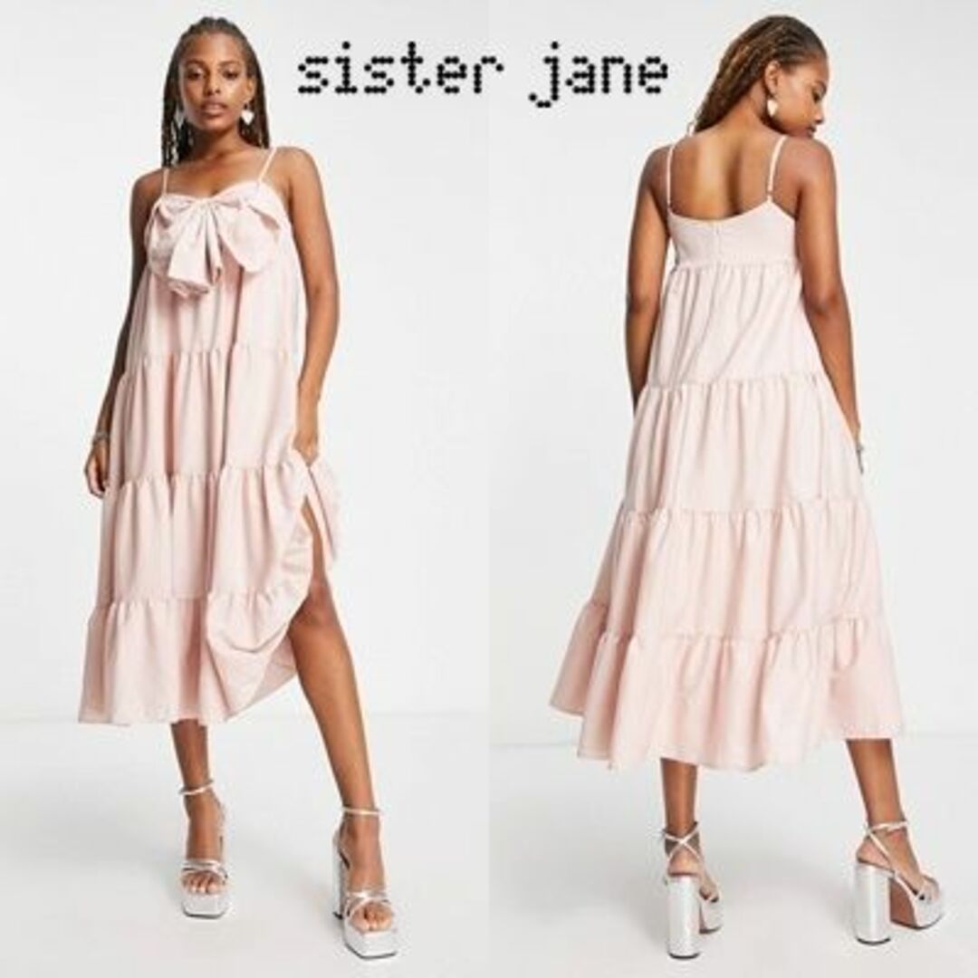 sister jane(シスタージェーン)のSister Jane フロントリボンワンピース レディースのワンピース(ロングワンピース/マキシワンピース)の商品写真