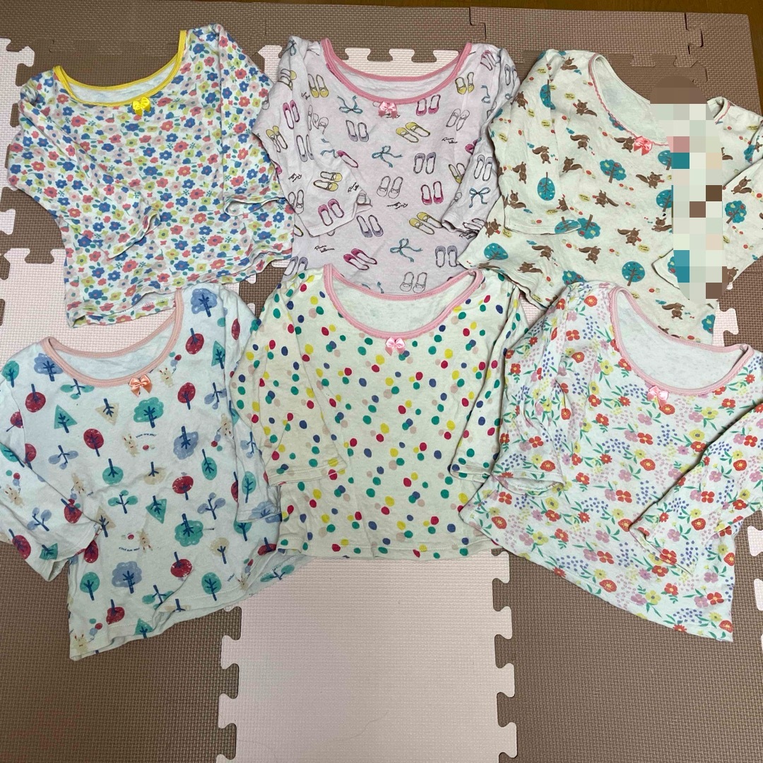 futafuta(フタフタ)の肌着6枚セット キッズ/ベビー/マタニティのキッズ服女の子用(90cm~)(下着)の商品写真