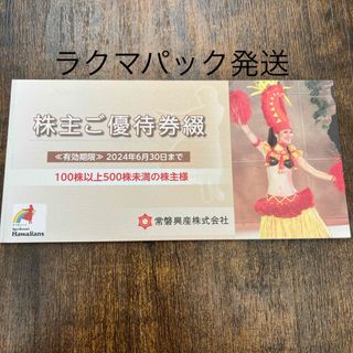 専用　ハワイアンズ　２冊株主優待券(遊園地/テーマパーク)