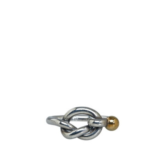 ティファニー(Tiffany & Co.)の美品 ティファニー ラブノット リング 指輪 SV925 シルバー K18YG レディース TIFFANY&Co. 【228-34011】(リング(指輪))