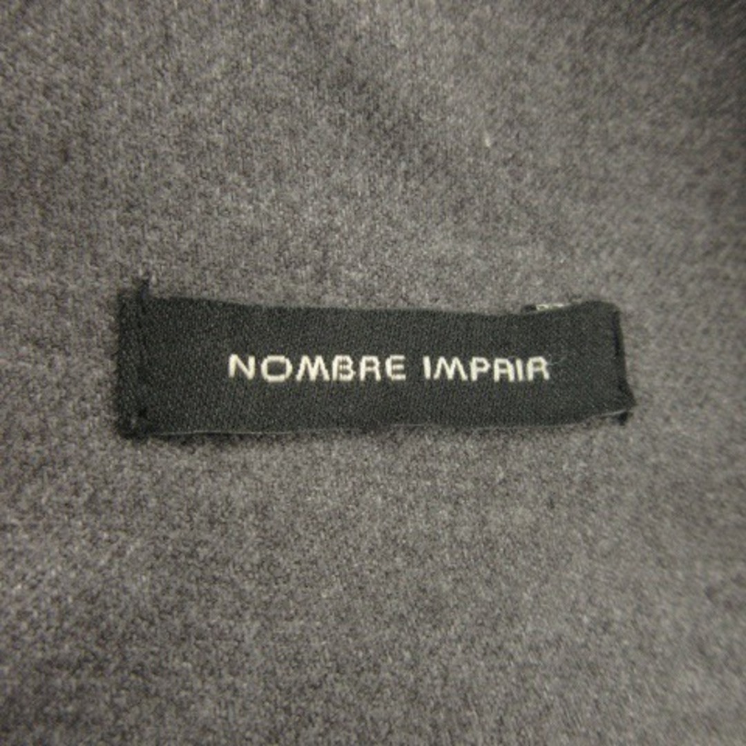 nombre impair(ノンブルアンベール)のノンブルアンペール ワンピース ひざ丈 クルーネック ノースリーブ F グレー レディースのワンピース(ひざ丈ワンピース)の商品写真