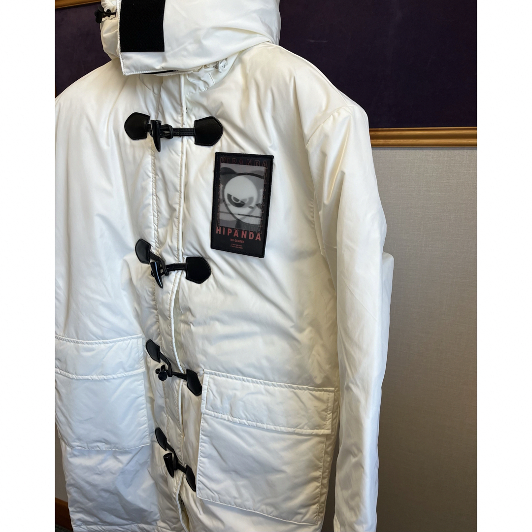 お値下げ歓迎❣️ ハイパンダ レディース ダウンコート Sサイズ 白 レディースのジャケット/アウター(ダウンコート)の商品写真