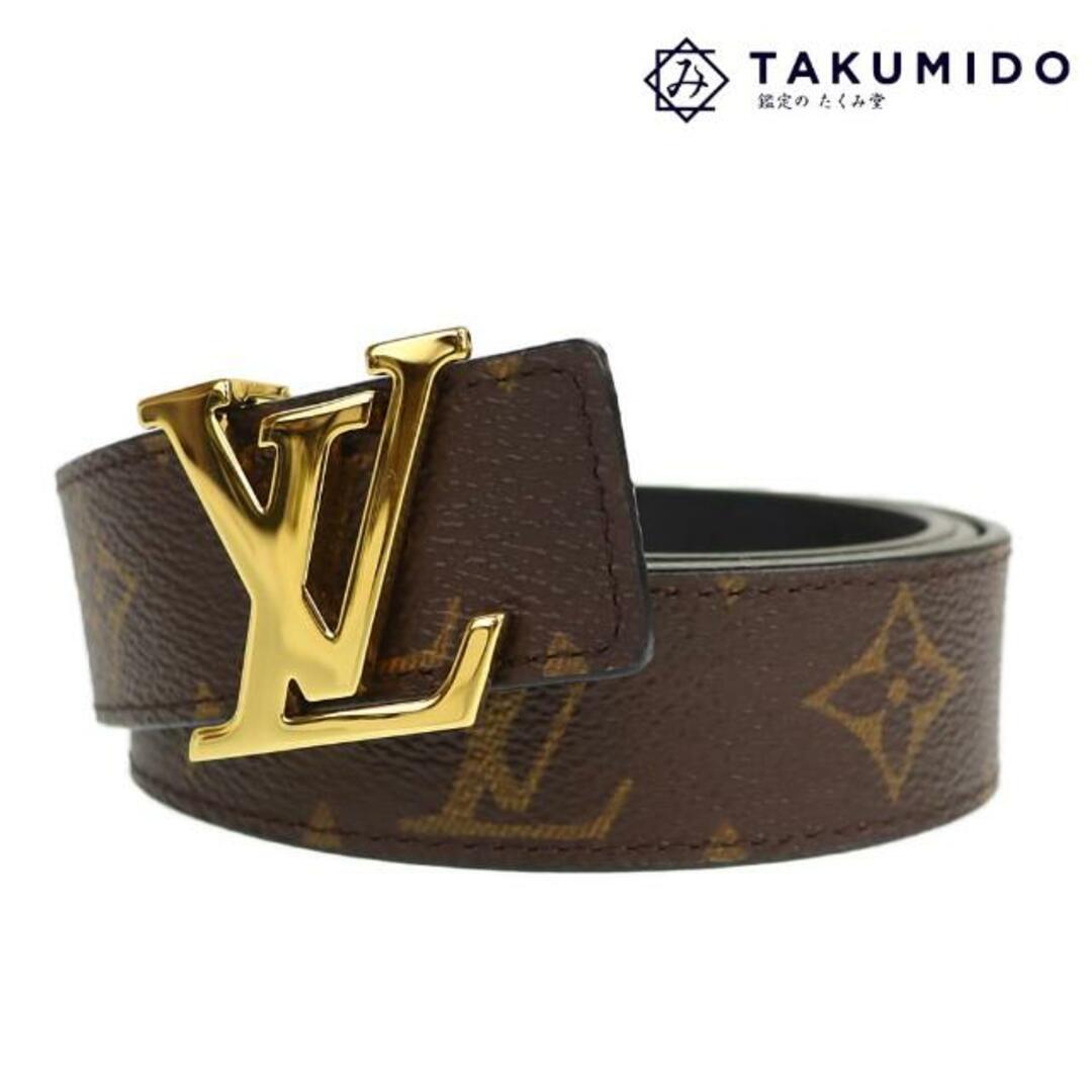 ルイヴィトン ベルト サンチュール アイコニック M9453 80/32 中古 モノグラム ライン レザー LOUIS VUITTON 【中古】|  シンプル ゴールド金具 ブラウン ビジネス ブランド小物 ファッション ビトン LV ランクSA | フリマアプリ ラクマ