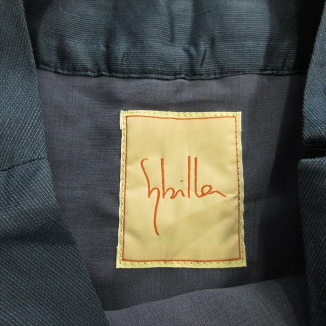 Sybilla(シビラ)の美品 シビラ SYBILLA リネン シルク 台形 スカート ティアード 膝丈 レディースのスカート(ひざ丈スカート)の商品写真