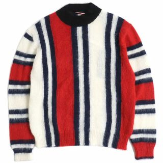 MONCLER モンクレール 20AW GIROCOLLO TRICOT クルーネック 総柄ニット長袖セーター レッド/ブラック F20919C73850