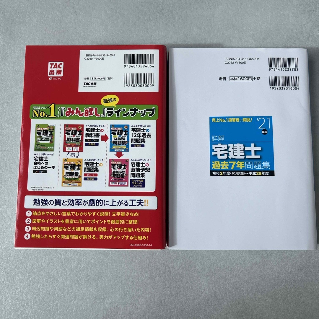 TAC出版(タックシュッパン)のみんなが欲しかった！宅建士の教科書　過去7年問題集 エンタメ/ホビーの本(資格/検定)の商品写真