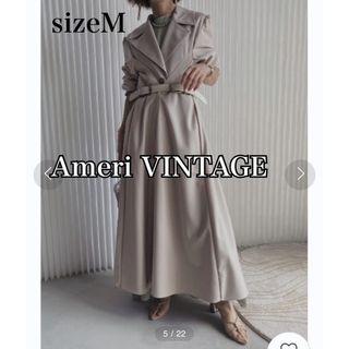 アメリヴィンテージ(Ameri VINTAGE)のAmeriアメリヴィンテージ　シャツドッキングロングトレンチコート★ベージュ(トレンチコート)