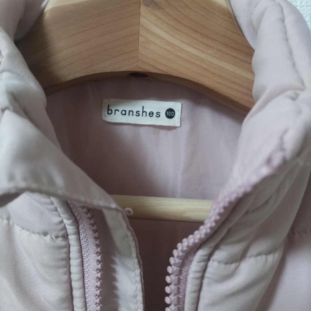 Branshes(ブランシェス)のブランシェス　中綿　ジャケット　100 キッズ/ベビー/マタニティのキッズ服女の子用(90cm~)(ジャケット/上着)の商品写真