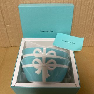 ティファニー(Tiffany & Co.)のティファニー　ブルーボックス　ボウル　２個　新品　ブルーリボン　リボン(食器)