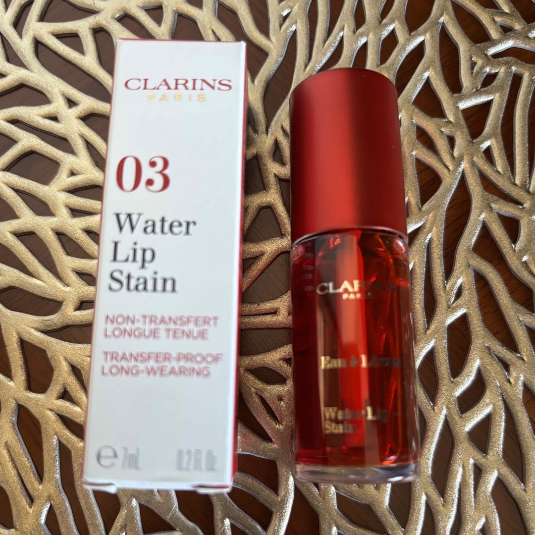 CLARINS(クラランス)のクラランス　ウォーターリップステイン★03  レッドウォーター コスメ/美容のベースメイク/化粧品(リップグロス)の商品写真