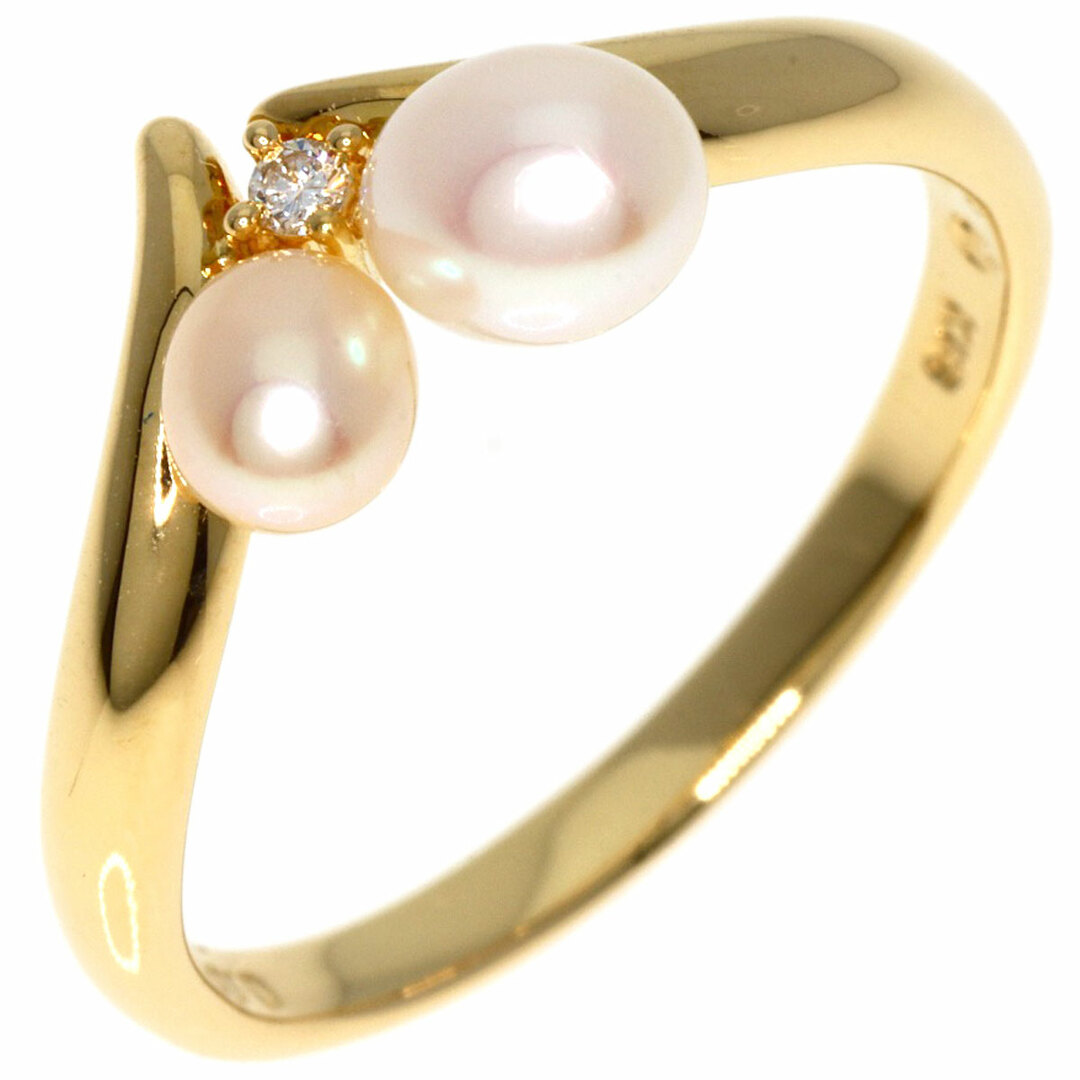 TASAKI(タサキ)のTASAKI パール 真珠 1P ダイヤモンド リング・指輪 K18YG レディース レディースのアクセサリー(リング(指輪))の商品写真