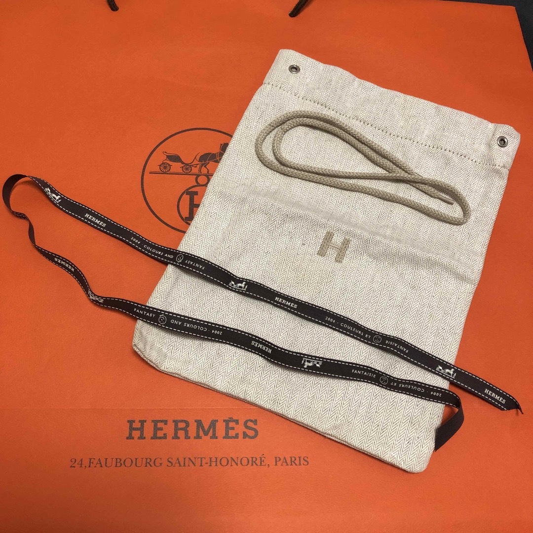 Hermes(エルメス)のエルメス★保存袋 リボンセット★ヴィンテージ エンタメ/ホビーのコレクション(その他)の商品写真