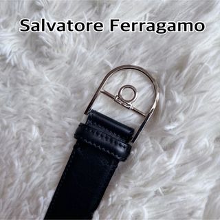 極美品 Salvatore Ferragamo ゴールドガンチーニ レザーベルト