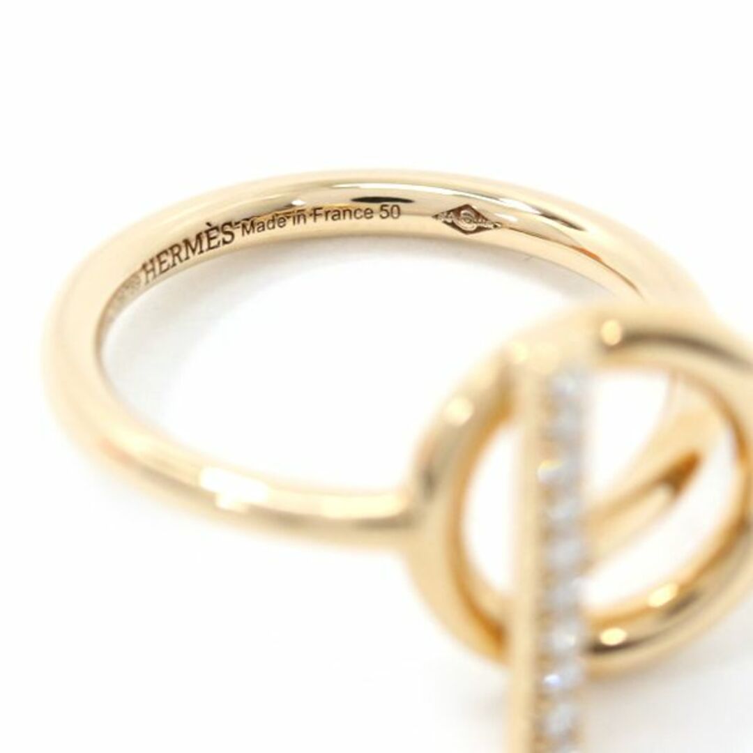 Hermes(エルメス)の【新品】エルメス エシャペ PM リング 指輪 ダイヤモンド K18PG RG ピンクゴールド 750 ローズ HERMES #50 10号 指輪 レディース ジュエリー トグルクラスプ ブランド レディースのアクセサリー(リング(指輪))の商品写真