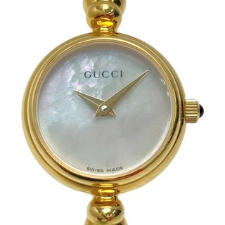 グッチ(Gucci)の☆☆GUCCI グッチ バングルウォッチ GP 2700.2.L ホワイトシェル クォーツ レディース 腕時計(腕時計)