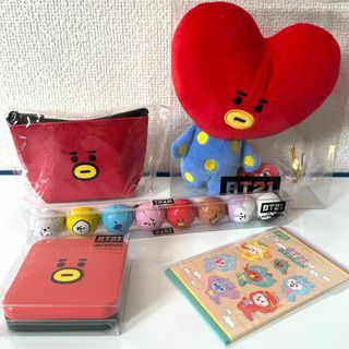 BT21 TATA プラッシュドール ぬいぐるみ ポーチ チョコ バレンタイン(キャラクターグッズ)