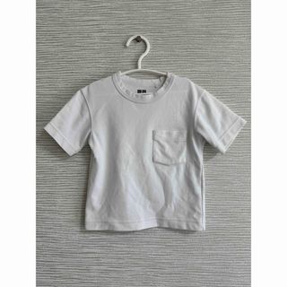 ユニクロ(UNIQLO)のユニクロ　UNIQLO キッズ　シンプル　無地　白Tシャツ　100(Tシャツ/カットソー)