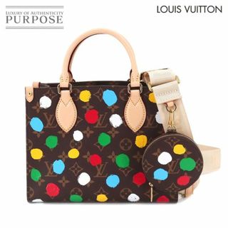 ルイヴィトン(LOUIS VUITTON)の未使用 展示品 ルイ ヴィトン LOUIS VUITTON モノグラム ペインティッド ドット LVxYK オンザゴー PM トート ショルダー バッグ VLP 90211166(トートバッグ)