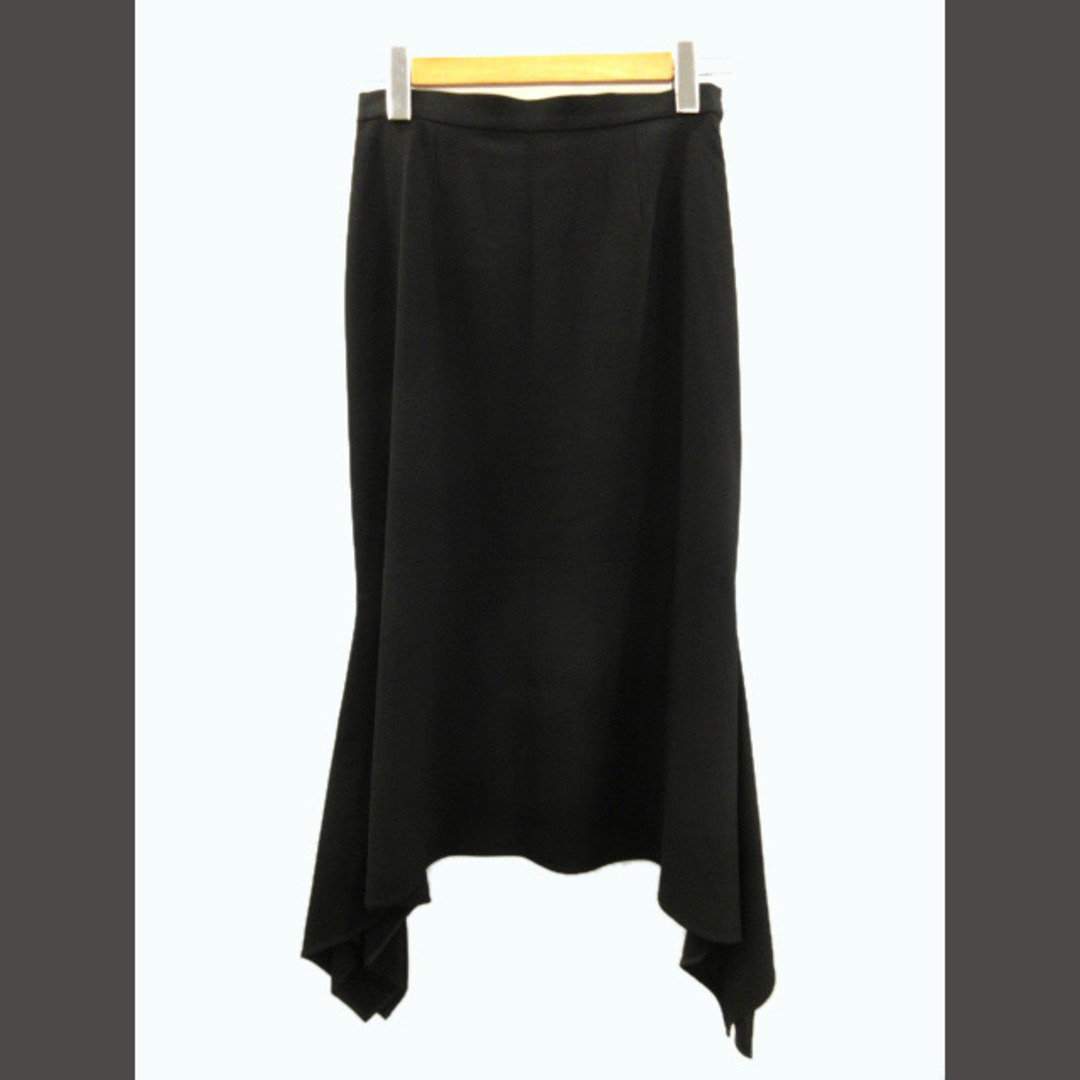 LE CIEL BLEU(ルシェルブルー)のルシェルブルー フォールダウンペンシルスカート ブラック 38 ボトムス レディースのスカート(ロングスカート)の商品写真