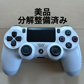 プレイステーション4(PlayStation4)の美品 SONY PS4 純正 コントローラー DUALSHOCK4 ホワイト(家庭用ゲーム機本体)