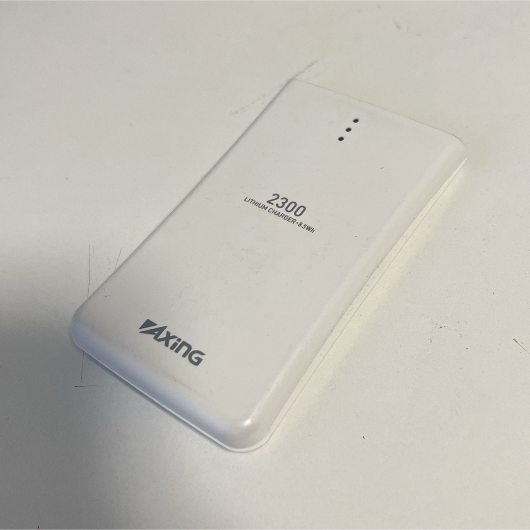 [家電]3:AXING　モバイルバッテリー　本体のみ　リチウム式　2300mAh スマホ/家電/カメラのスマートフォン/携帯電話(バッテリー/充電器)の商品写真