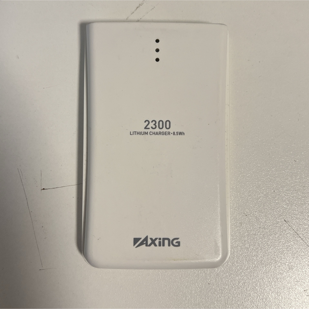 [家電]3:AXING　モバイルバッテリー　本体のみ　リチウム式　2300mAh スマホ/家電/カメラのスマートフォン/携帯電話(バッテリー/充電器)の商品写真
