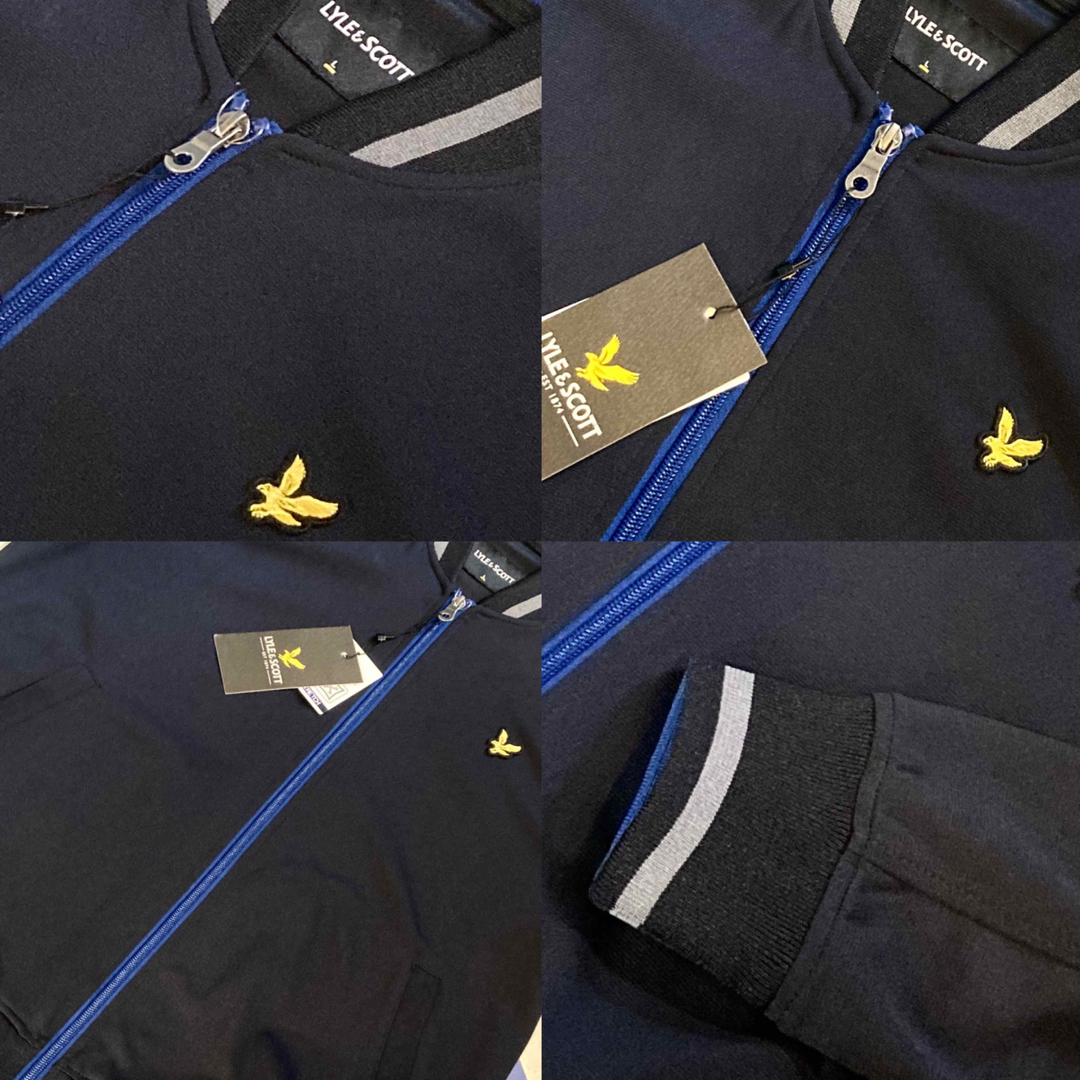 LYLE&SCOTT(ライルアンドスコット)のLYLE&SCOTT★トラックジャケット★ジャージ★未使用★定価16000円★紺 メンズのトップス(ジャージ)の商品写真