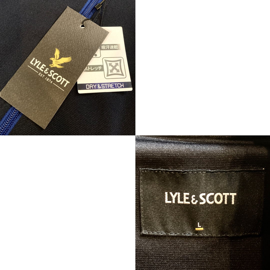 LYLE&SCOTT(ライルアンドスコット)のLYLE&SCOTT★トラックジャケット★ジャージ★未使用★定価16000円★紺 メンズのトップス(ジャージ)の商品写真