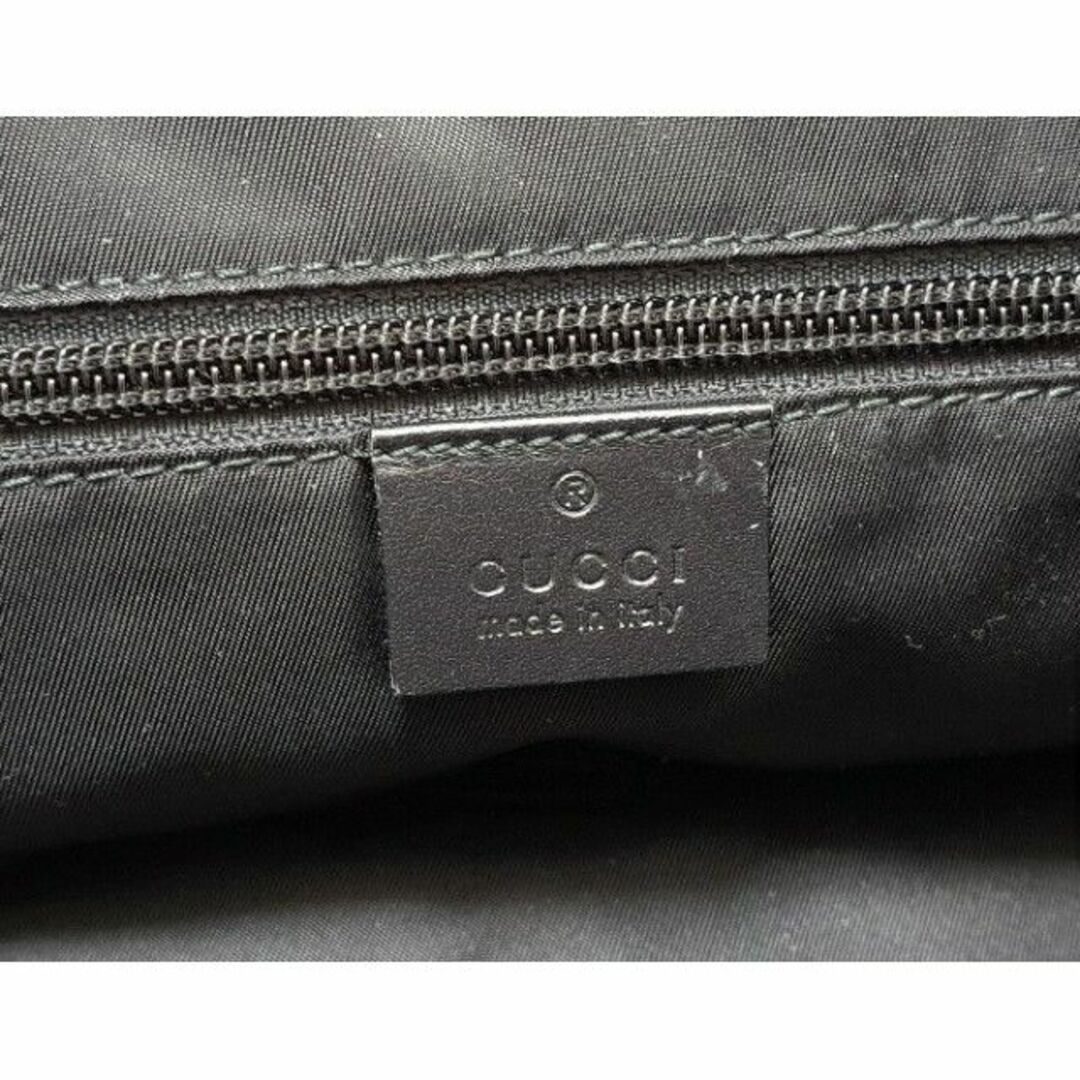 Gucci(グッチ)のグッチ リュックサック バックパック ナイロン レザー メンズ 黒 ブラック レディースのバッグ(リュック/バックパック)の商品写真