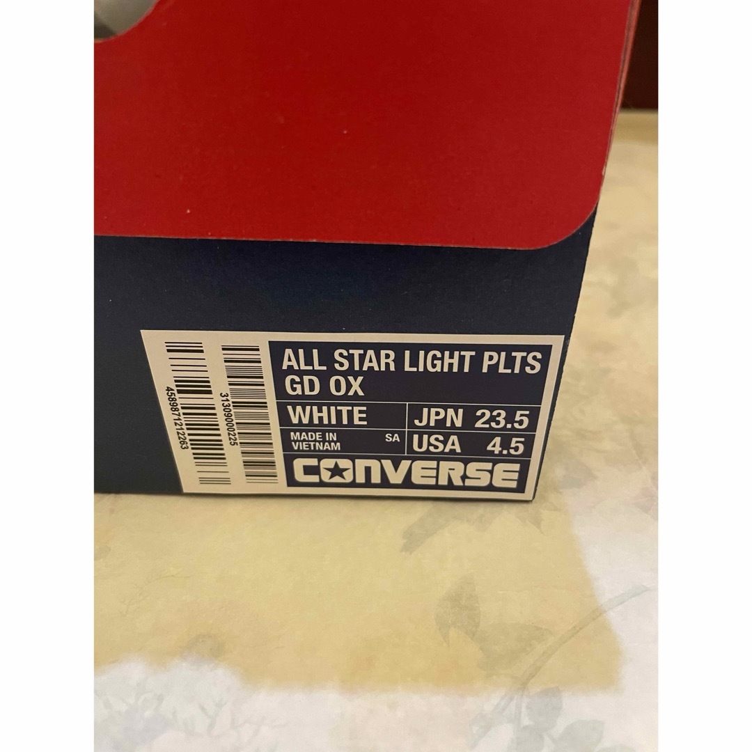 ALL STAR（CONVERSE）(オールスター)の新品未使用　コンバース　オールスター　ライト　ゴールド　ホワイト　23.5 レディースの靴/シューズ(スニーカー)の商品写真