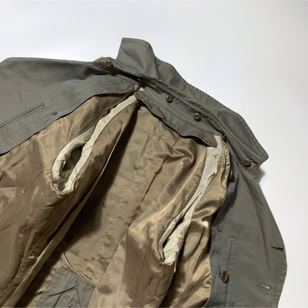 BEAMS(ビームス)の【玉虫色‼️】最上級トレンチコート　BEAMS ビームス　スタンドカラー　　M レディースのジャケット/アウター(トレンチコート)の商品写真
