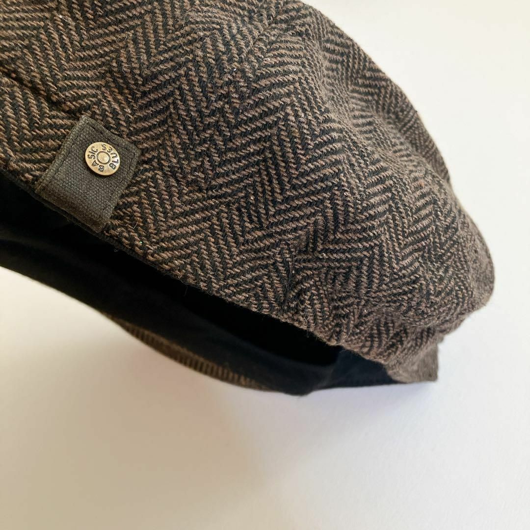 メンズ ツイードキャスケット ウール混 オシャレ 大きいサイズ XL 男性 メンズの帽子(キャスケット)の商品写真
