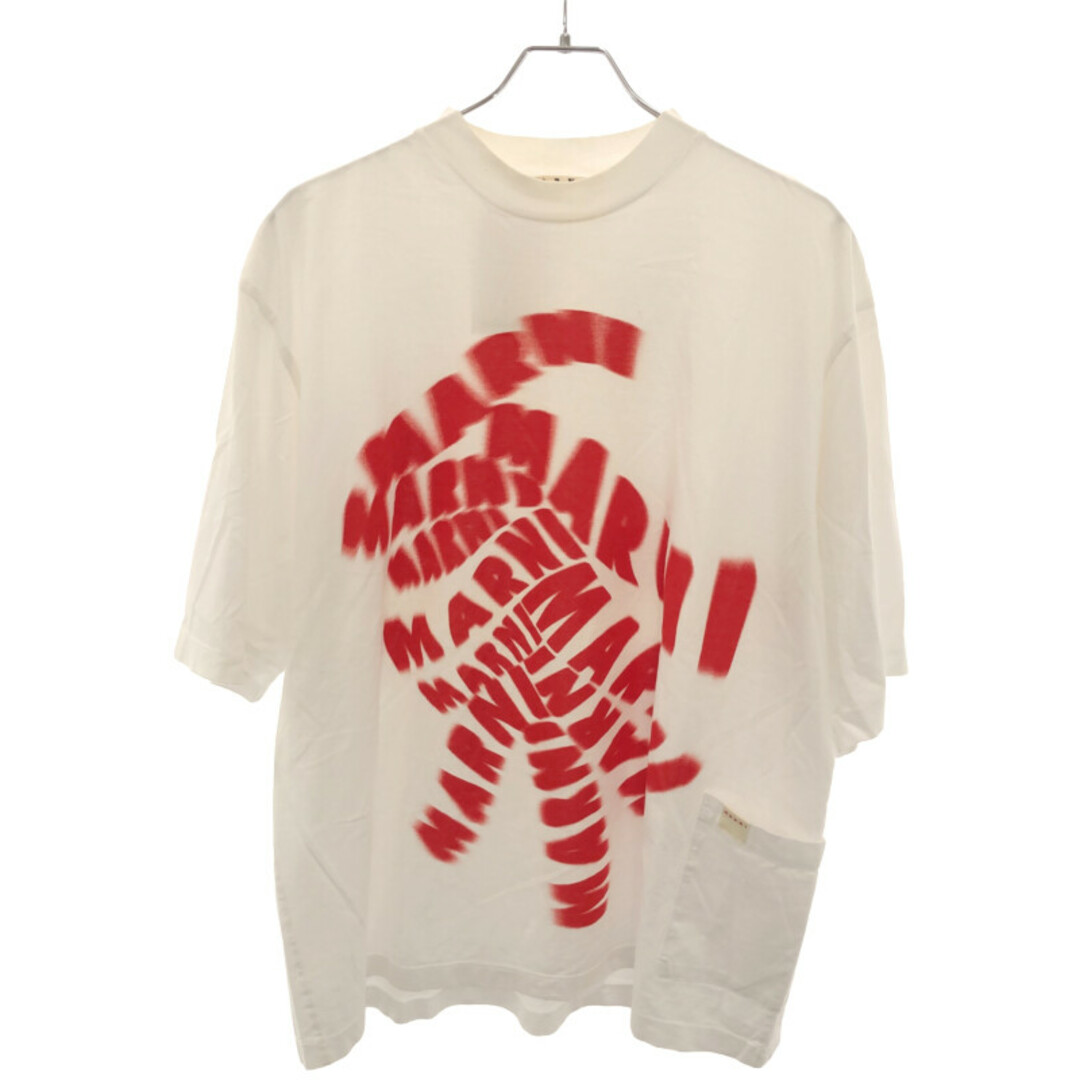 Marni(マルニ)のMARNI マルニ サイドポケットロゴプリントTシャツ ホワイト 48 メンズのトップス(Tシャツ/カットソー(半袖/袖なし))の商品写真