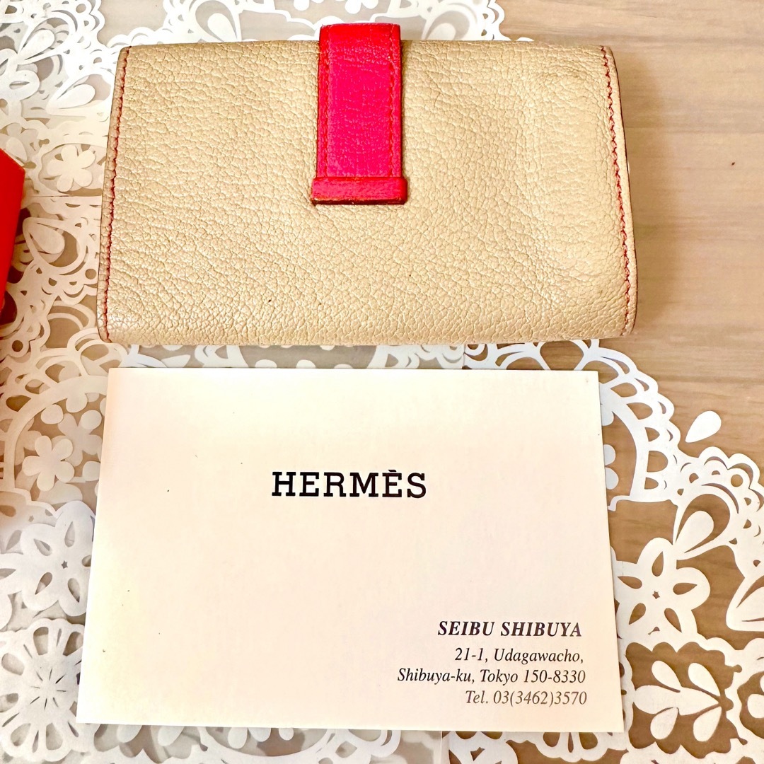 Hermes(エルメス)の美品！エルメス ベアン キーケース バイカラー 4連 HERMES メンズのファッション小物(キーケース)の商品写真